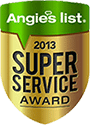 Angies list super  service Award 2013