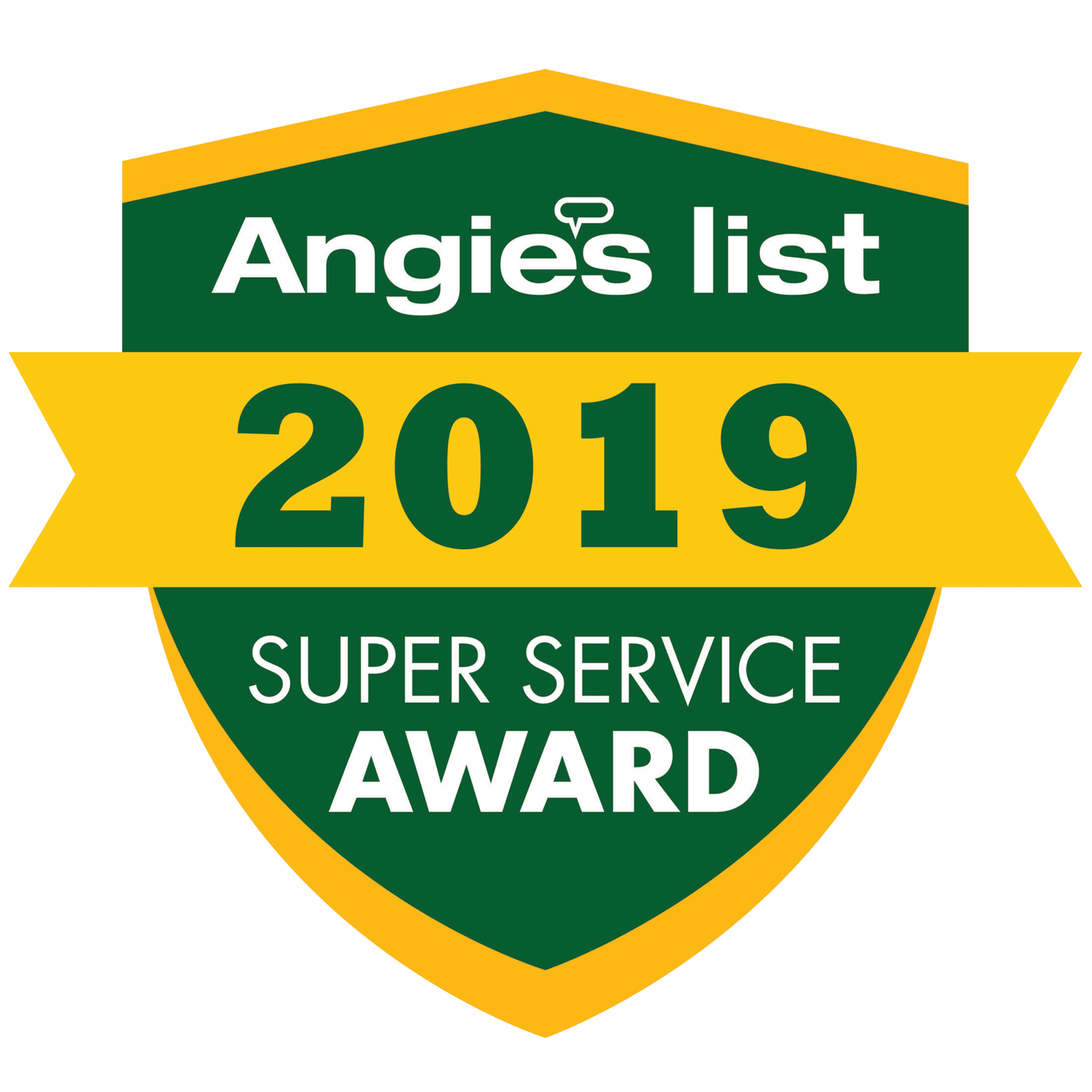 Angies list super  service Award 2019
