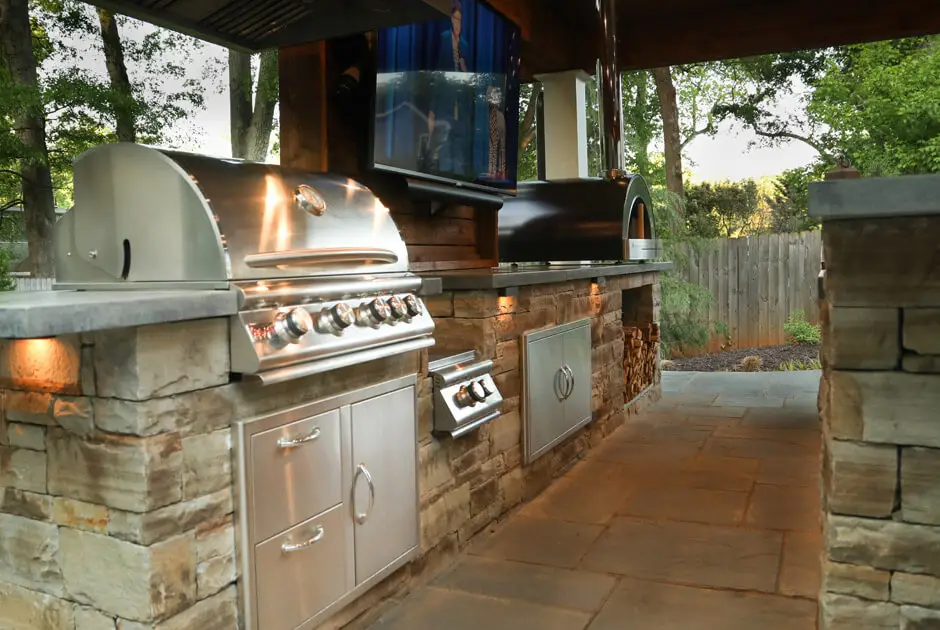 Outdoor Makeover :  Outdoor-Kitchen-Blaze-Charcoal-Grill