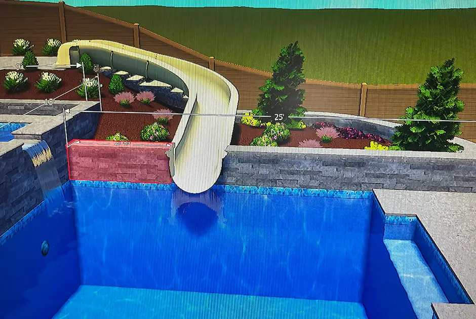 Outdoor makeover: Pool-With-Slide
