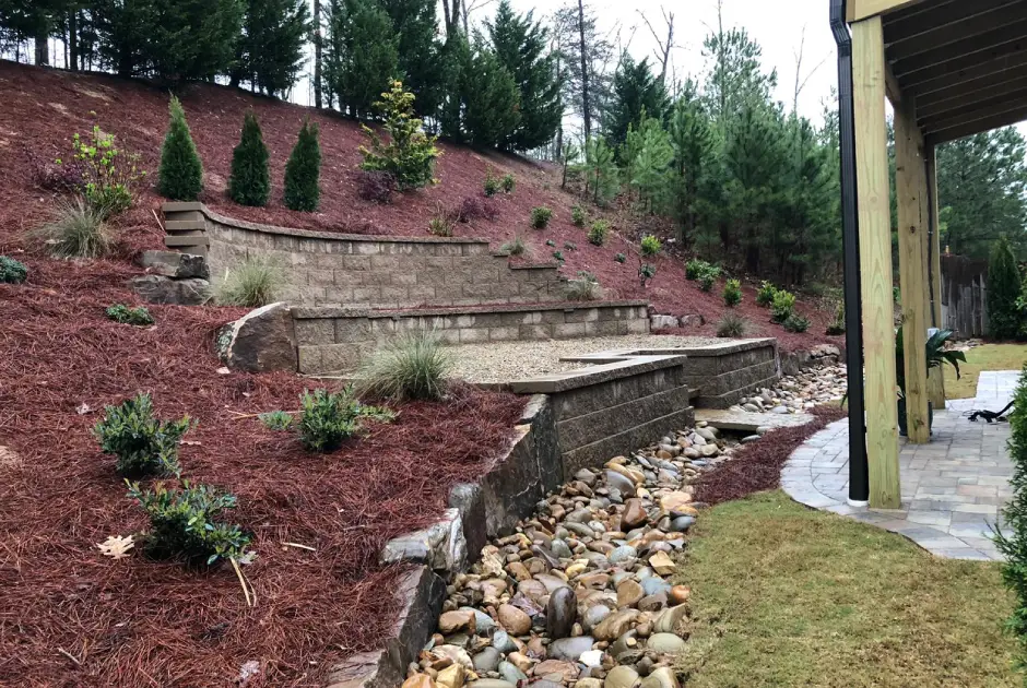Outdoor Makeover: Hardscaping-Ideas -With-Retaining-Wall