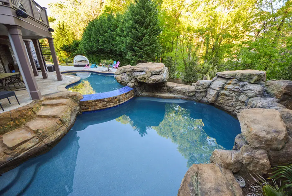 Grotto And Two Tier Pools