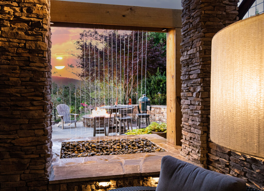 Rain Curtain Water Feature