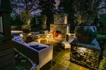 Custom Outdoor Fireplaces
