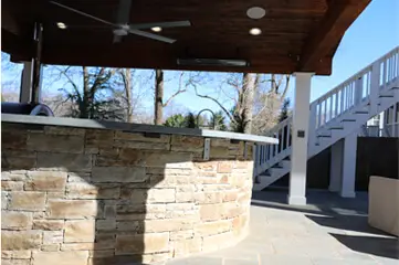 Blue Gray Rubble Finish