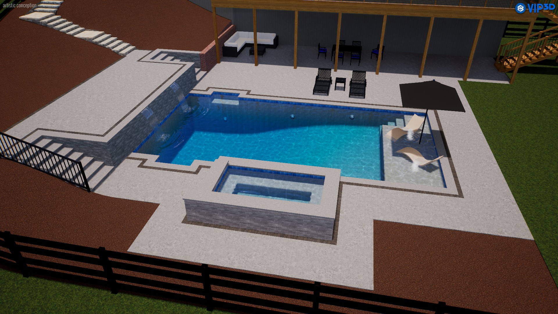 Aaron Saldana 2 021 - How to Design a Poolside Lounge Area with Style - patio design and installation Atlanta